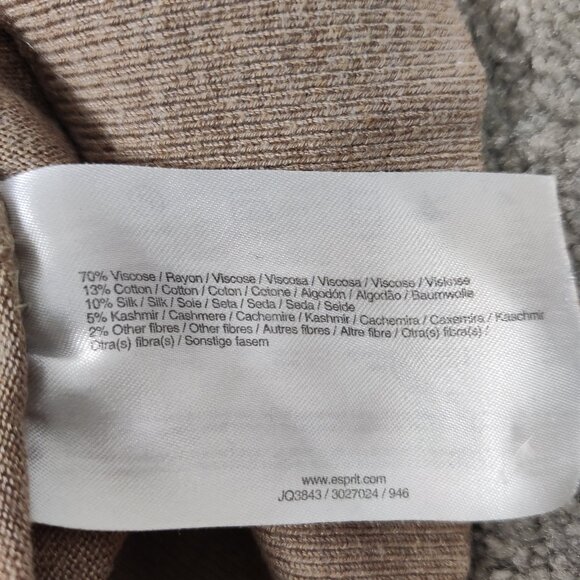 Esprit Women's Knit Tunic Top Size Small Silk Cashmere Quiet Luxury Oversized - Picture 10 of 10